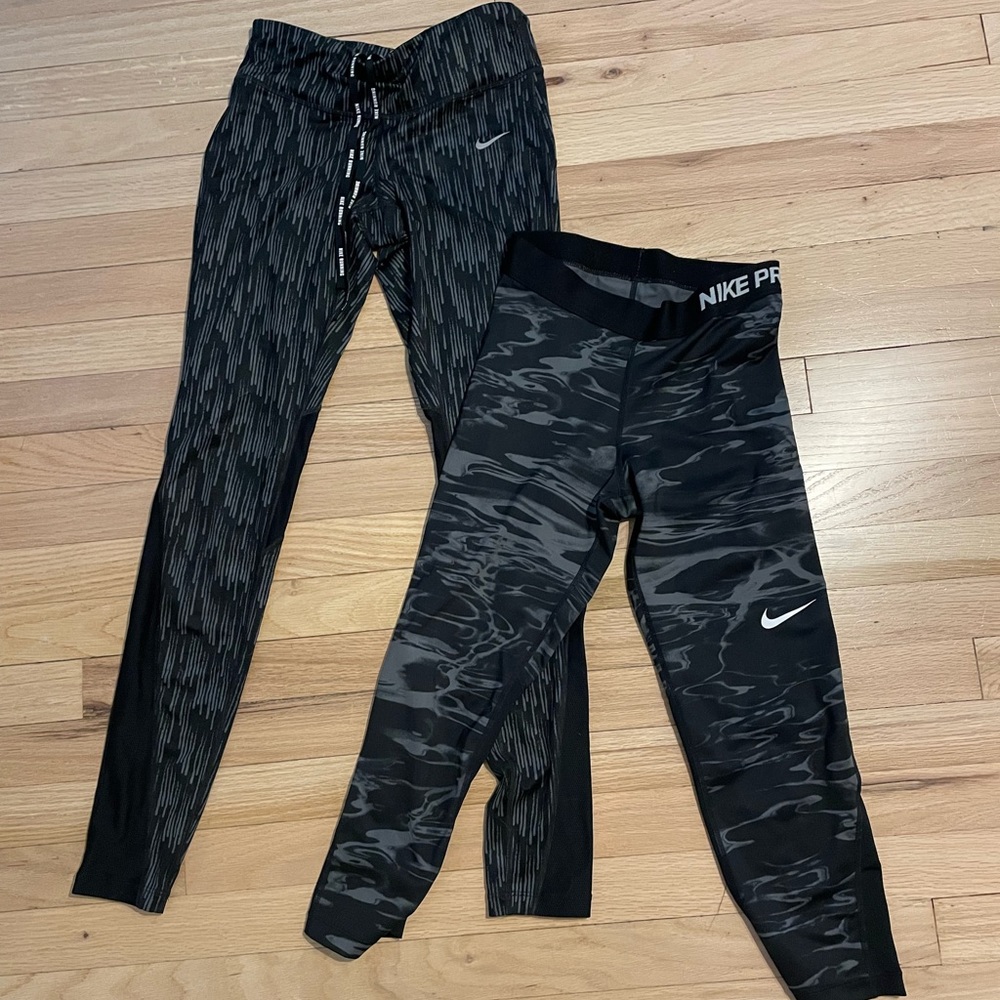 Two Pairs of Nike Pro Dri Fit Active Leggings